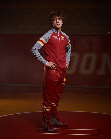 2023 Catherdal Catholic Boys Seniors Varsity Wrestling Team