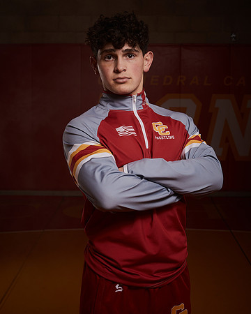 2023 Catherdal Catholic Boys Seniors Varsity Wrestling Team