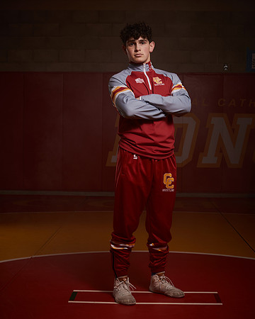 2023 Catherdal Catholic Boys Seniors Varsity Wrestling Team