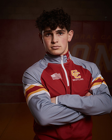 2023 Catherdal Catholic Boys Seniors Varsity Wrestling Team