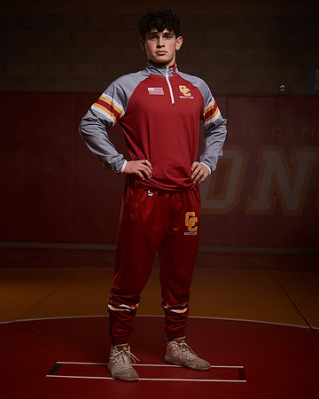 2023 Catherdal Catholic Boys Seniors Varsity Wrestling Team