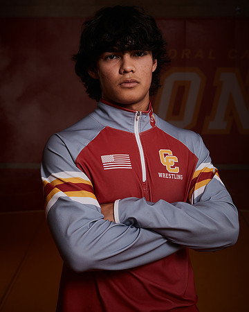 2023 Catherdal Catholic Boys Seniors Varsity Wrestling Team