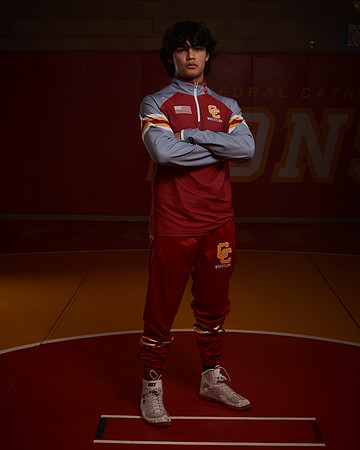 2023 Catherdal Catholic Boys Seniors Varsity Wrestling Team