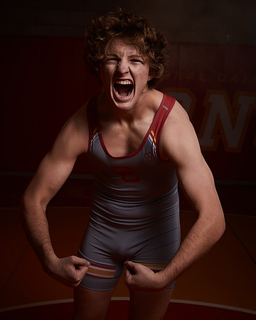2023 Catherdal Catholic Boys Seniors Varsity Wrestling Team