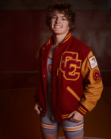 2023 Catherdal Catholic Boys Seniors Varsity Wrestling Team