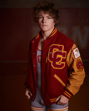 2023 Catherdal Catholic Boys Seniors Varsity Wrestling Team