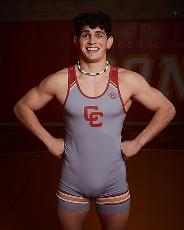 2023 Catherdal Catholic Boys Seniors Varsity Wrestling Team