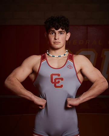 2023 Catherdal Catholic Boys Seniors Varsity Wrestling Team