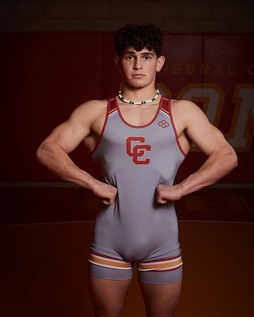 2023 Catherdal Catholic Boys Seniors Varsity Wrestling Team