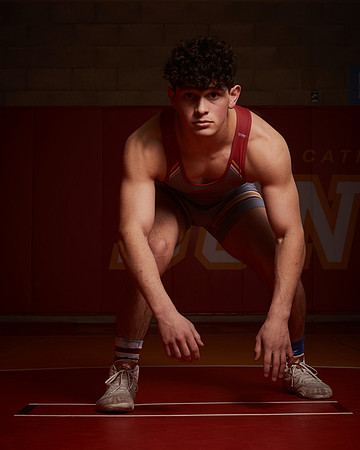 2023 Catherdal Catholic Boys Seniors Varsity Wrestling Team