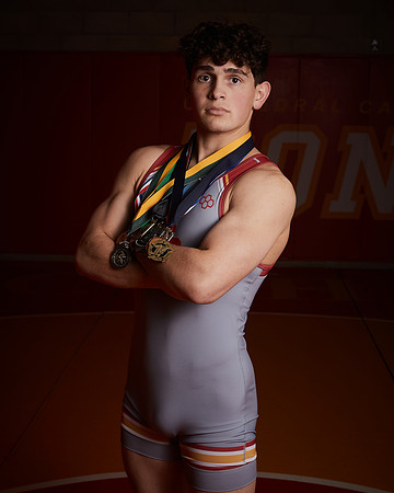 2023 Catherdal Catholic Boys Seniors Varsity Wrestling Team