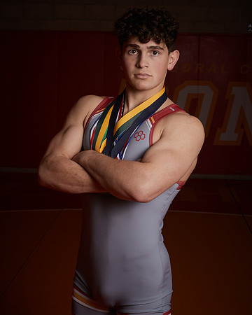 2023 Catherdal Catholic Boys Seniors Varsity Wrestling Team