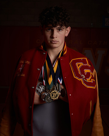 2023 Catherdal Catholic Boys Seniors Varsity Wrestling Team
