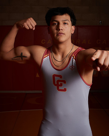 2023 Catherdal Catholic Boys Seniors Varsity Wrestling Team