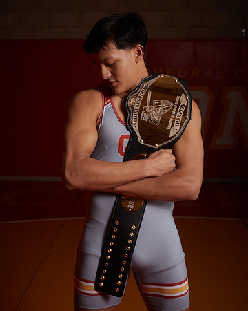 2023 Catherdal Catholic Boys Seniors Varsity Wrestling Team