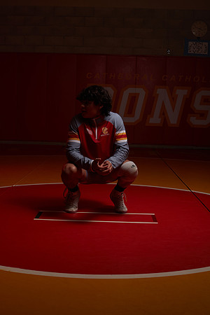 2023 Catherdal Catholic Boys Seniors Varsity Wrestling Team
