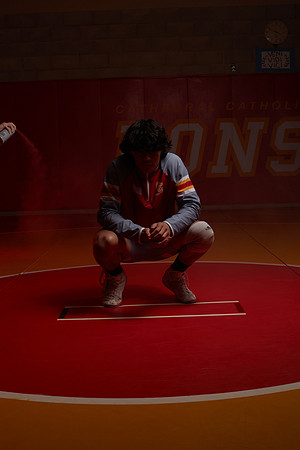 2023 Catherdal Catholic Boys Seniors Varsity Wrestling Team