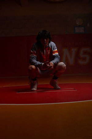 2023 Catherdal Catholic Boys Seniors Varsity Wrestling Team
