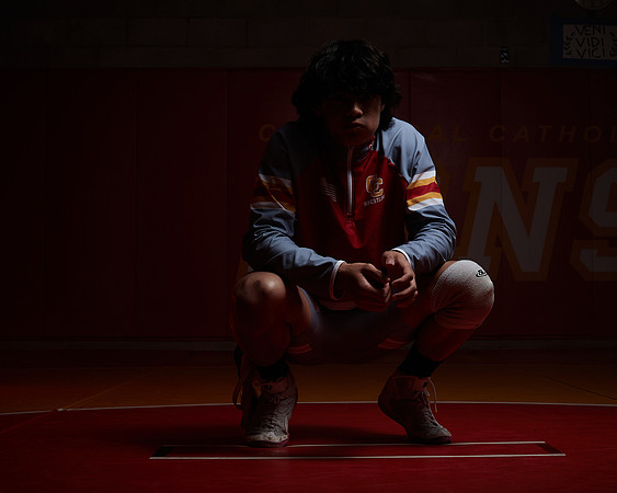 2023 Catherdal Catholic Boys Seniors Varsity Wrestling Team