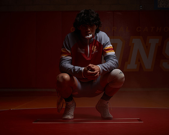 2023 Catherdal Catholic Boys Seniors Varsity Wrestling Team