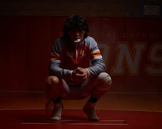 2023 Catherdal Catholic Boys Seniors Varsity Wrestling Team