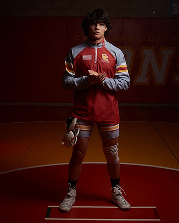 2023 Catherdal Catholic Boys Seniors Varsity Wrestling Team