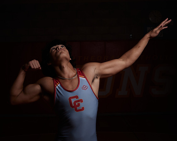 2023 Catherdal Catholic Boys Seniors Varsity Wrestling Team