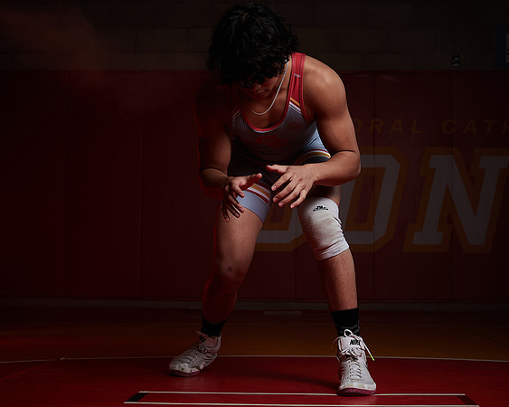 2023 Catherdal Catholic Boys Seniors Varsity Wrestling Team
