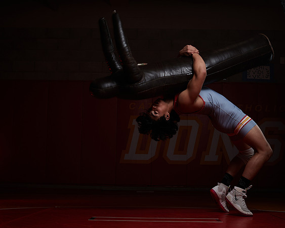 2023 Catherdal Catholic Boys Seniors Varsity Wrestling Team