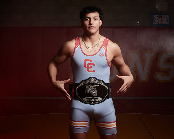 2023 Catherdal Catholic Boys Seniors Varsity Wrestling Team