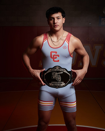 2023 Catherdal Catholic Boys Seniors Varsity Wrestling Team