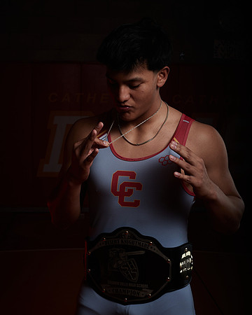 2023 Catherdal Catholic Boys Seniors Varsity Wrestling Team