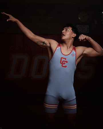 2023 Catherdal Catholic Boys Seniors Varsity Wrestling Team