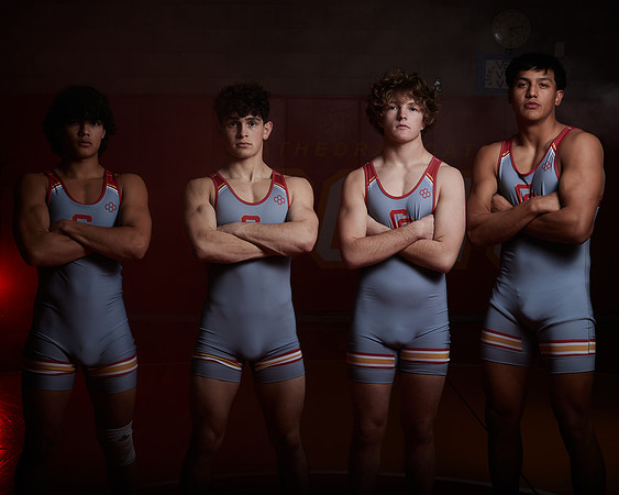 2023 Catherdal Catholic Boys Seniors Varsity Wrestling Team
