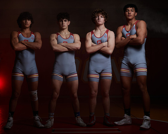 2023 Catherdal Catholic Boys Seniors Varsity Wrestling Team