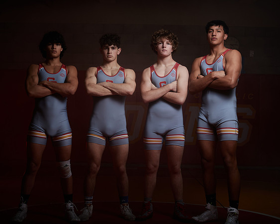 2023 Catherdal Catholic Boys Seniors Varsity Wrestling Team