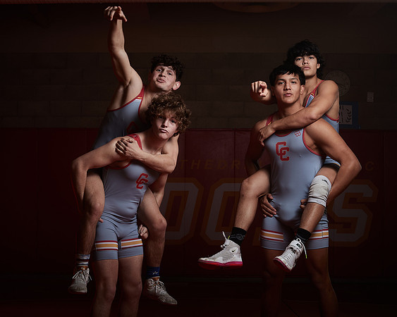 2023 Catherdal Catholic Boys Seniors Varsity Wrestling Team