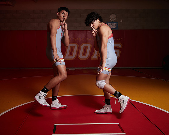 2023 Catherdal Catholic Boys Seniors Varsity Wrestling Team