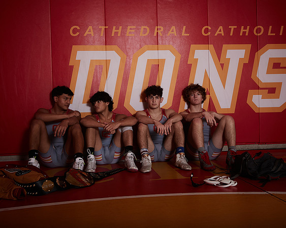 2023 Catherdal Catholic Boys Seniors Varsity Wrestling Team