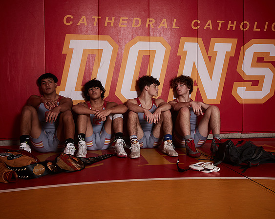 2023 Catherdal Catholic Boys Seniors Varsity Wrestling Team