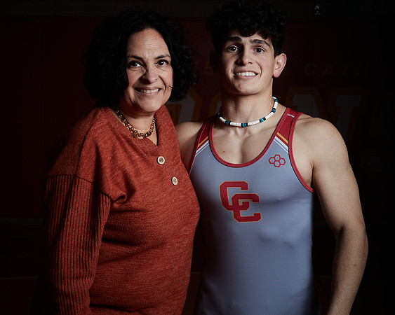 2023 Catherdal Catholic Boys Seniors Varsity Wrestling Team