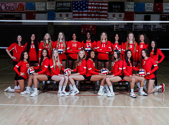 Cathedral Catholic Varsity Volleyball Team Portraits