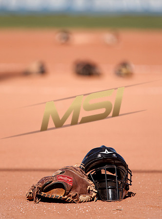 The  West Point Dragons girls softball team take on the Dobson Mustangs