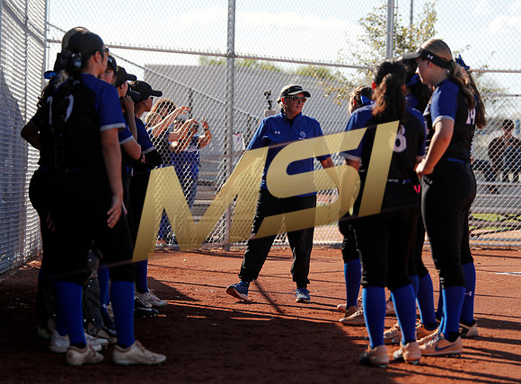 The  West Point Dragons girls softball team take on the Dobson Mustangs