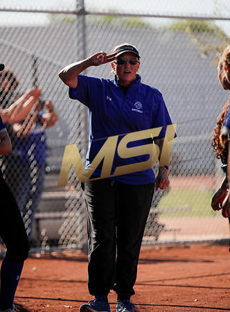 The  West Point Dragons girls softball team take on the Dobson Mustangs
