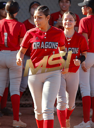 The  West Point Dragons girls softball team take on the Dobson Mustangs