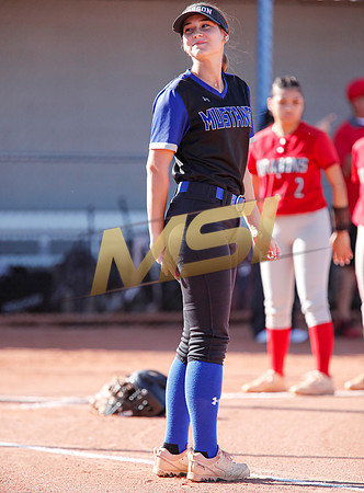 The  West Point Dragons girls softball team take on the Dobson Mustangs