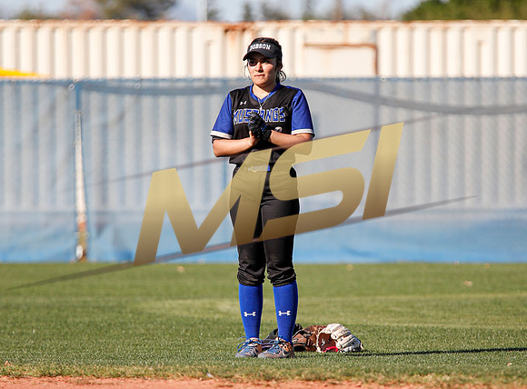 The  West Point Dragons girls softball team take on the Dobson Mustangs