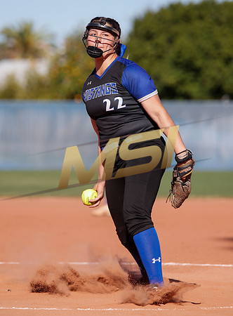 The  West Point Dragons girls softball team take on the Dobson Mustangs