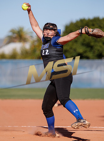 The  West Point Dragons girls softball team take on the Dobson Mustangs